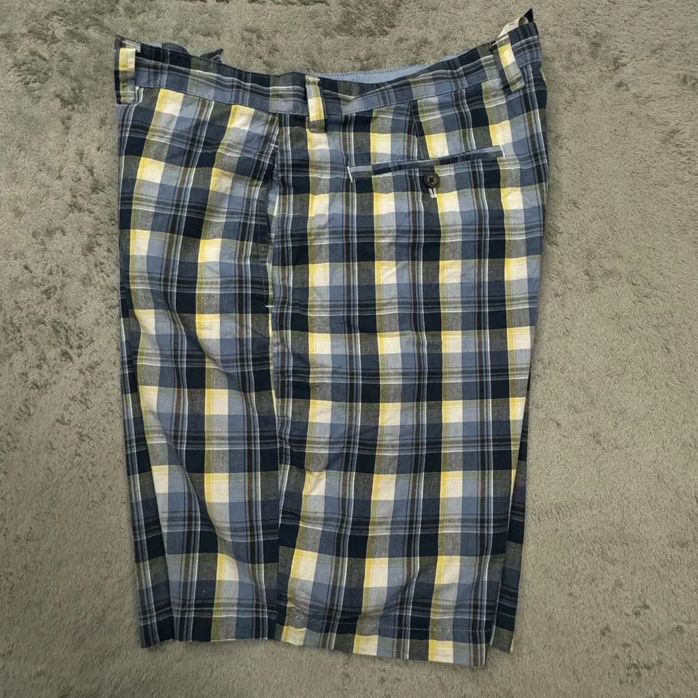 Vintage‎ Chaps Ralph Lauren Shorts Men's Size 40 Plaid Flat Front